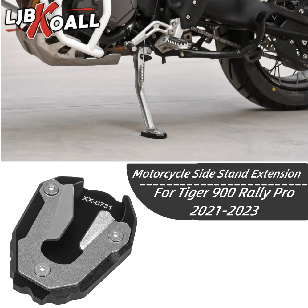 Motorcycle Kickstand Side Stand Extension Foot Pad Support For Triumph ...