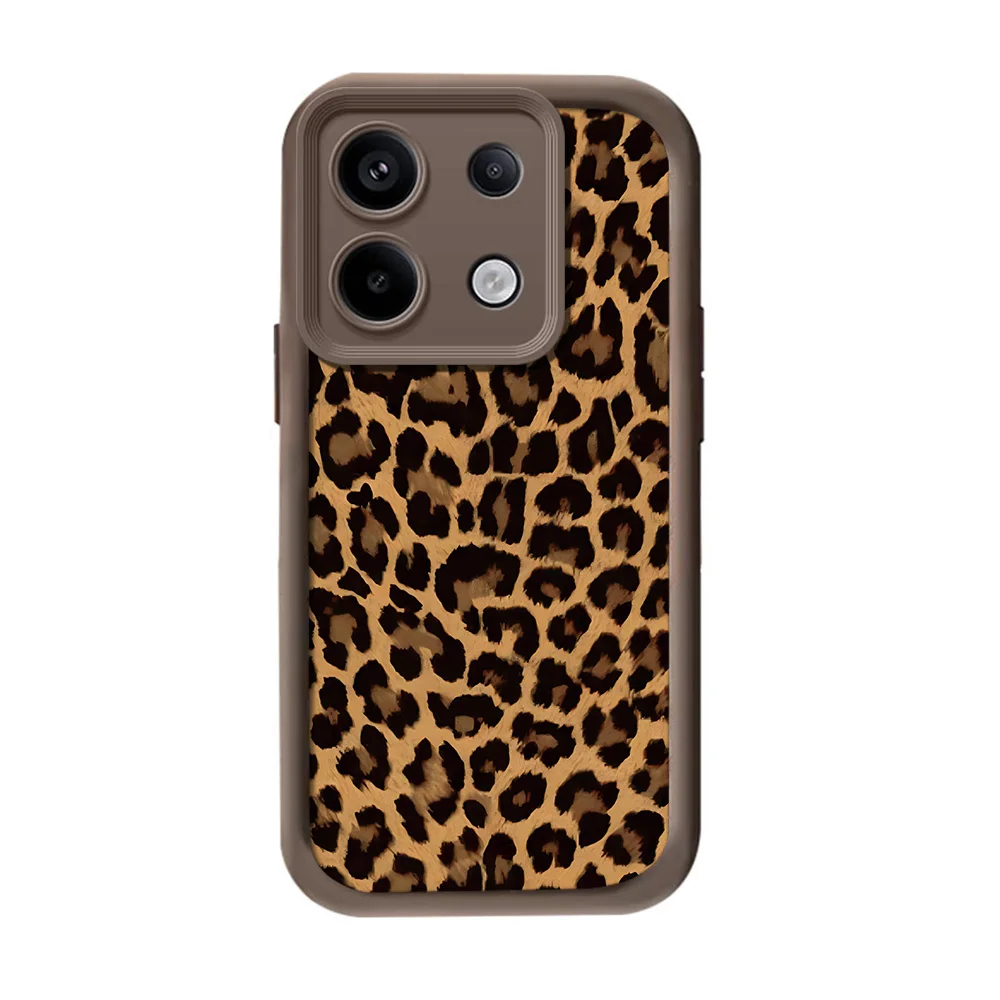 Leopard Print Soft Shockproof Case with Hang Strap Lanyard Wrist Chain