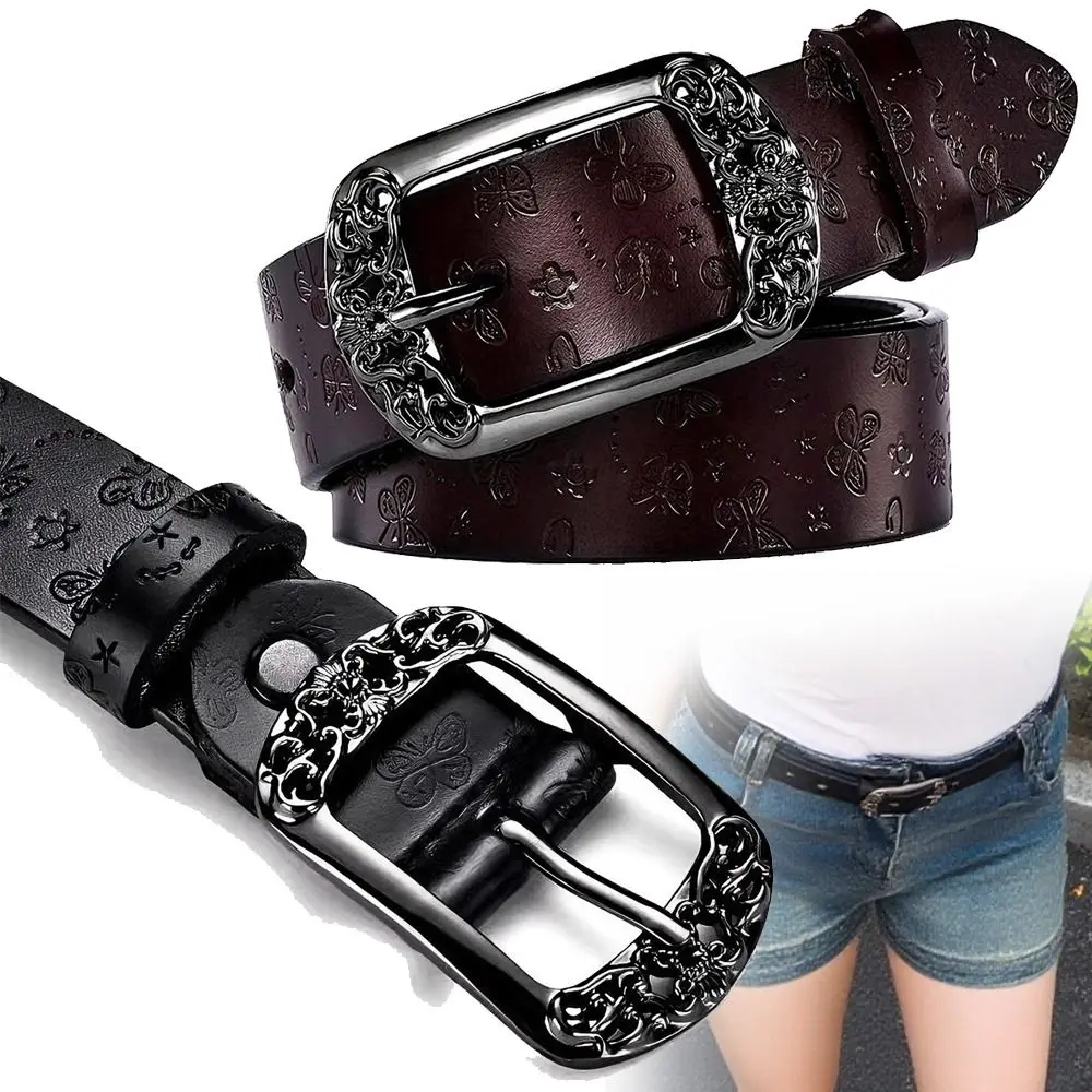 Alloy Pin Buckle Waist Belt for Women