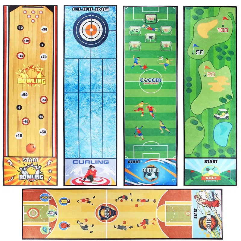 Children Interactive Social Board Games Curling Soccer Bowling Table Games Mat Family Friend Party Fun Indoor Sport Toys for Kid