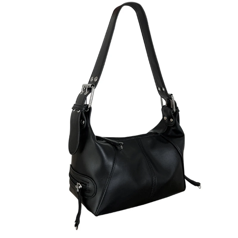 

Elegant Ladies' Underarm Bag Soft PU Shoulder Bags Handbag with Zipper Closure