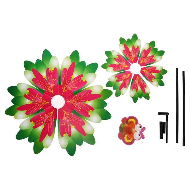 Szél Fonó Három Réteg Napraforgó Kültéri Kerti Dekoráció Szélmalom Pinwheel Gyerekek Játékok Rajzfilm Ajándékok - Image 6