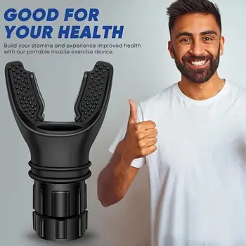 Adjustable Breathing Exerciser Spirometer Portable Lung Trainer For Adults  Black White  Vitality Endurance Boost Travel Fitness 2