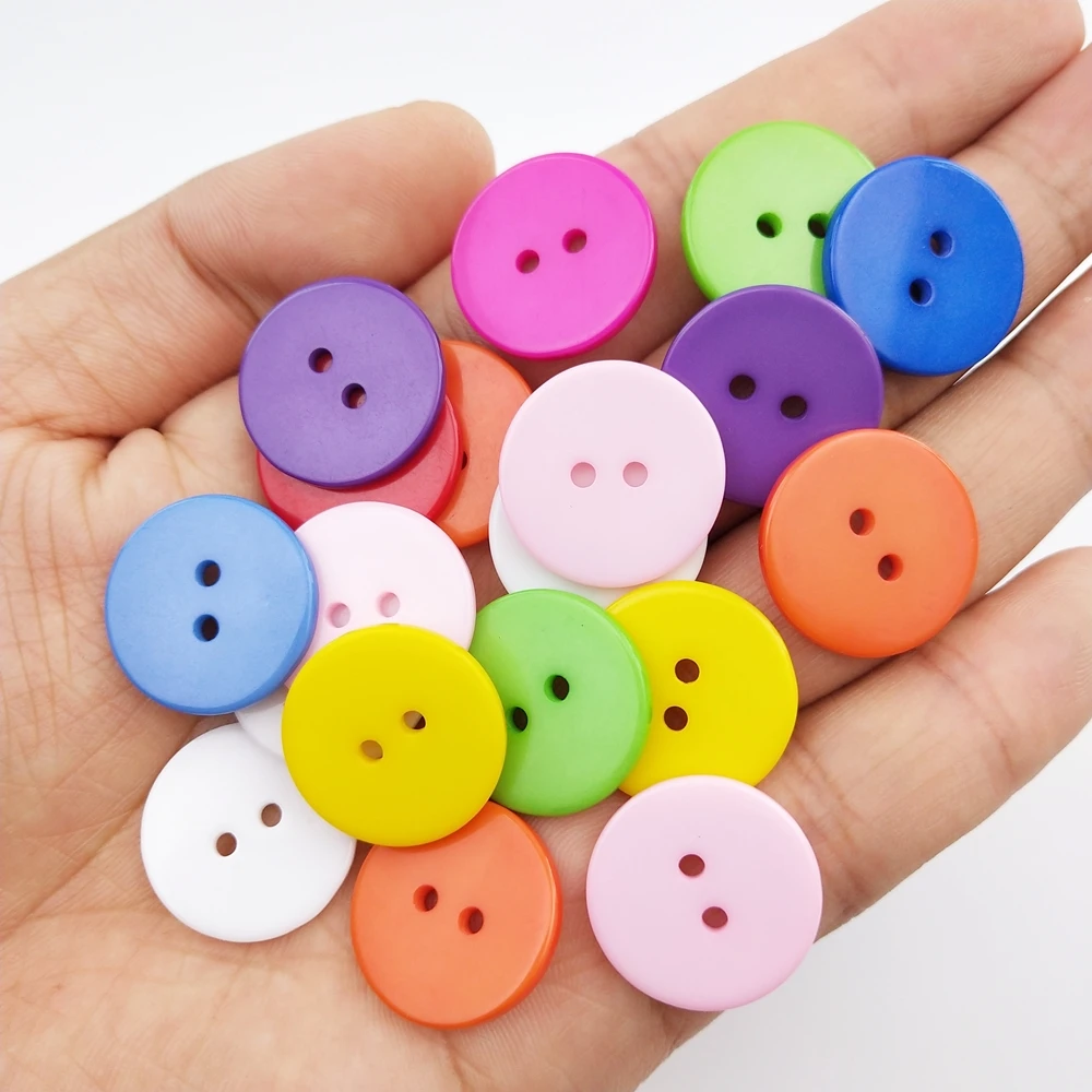 9-30mm Two Holes Multicolour Small Buttons Suit Pad Button Bread Round  Resin Sewing Buttons Diy Clothing Crafts Scrapbooking - AliExpress