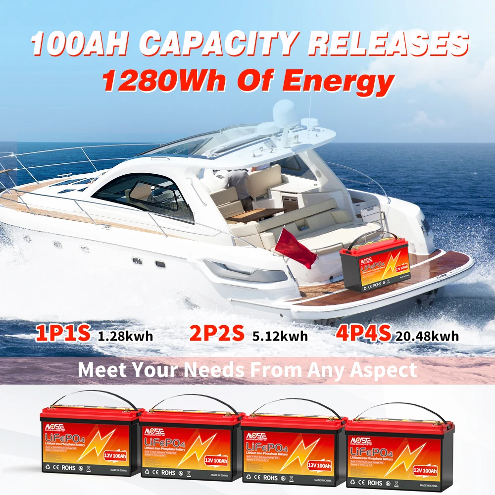 12V LiFePO4 Lithium Iron Phosphate Battery Pack 4