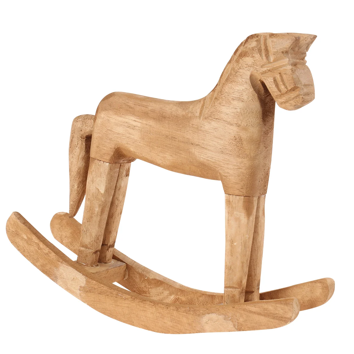 

Wood Figurine Vintage Wooden Horse Statue Sculpture Figurine for Home Office Living Room and Housewarming Gift