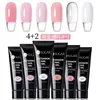 UR SUGAR 6Pcs/Set 15ml Nail Extension Gel Soak Off UV LED Acrylic Crystal White Clear Nude Gel Nail Polish UV Gel Polish 1