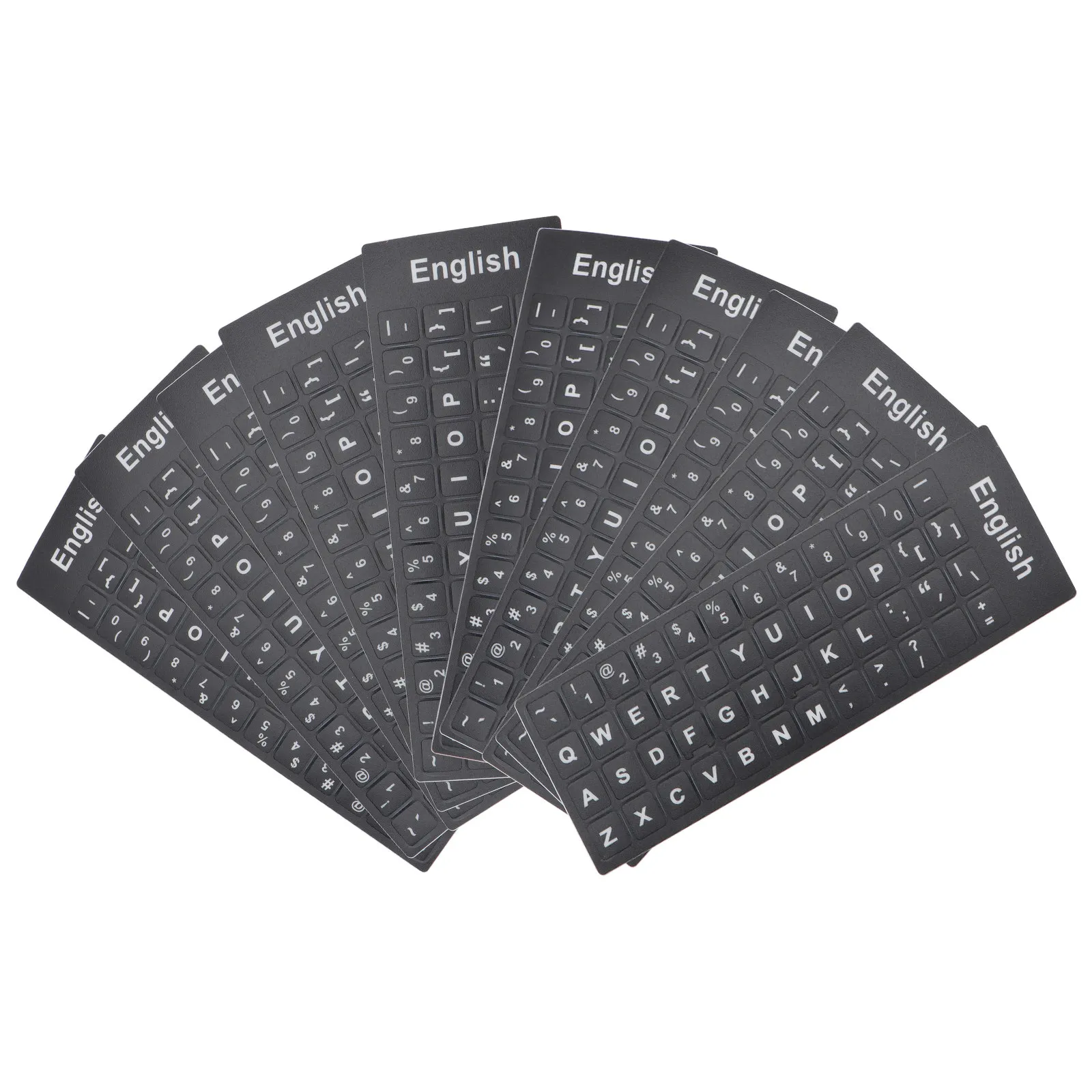 10Pcs 키보드 보호기 스티커 노트북 노트북 컴퓨터 액세서리에 대한 다국어 PVC 범용 커버 교체