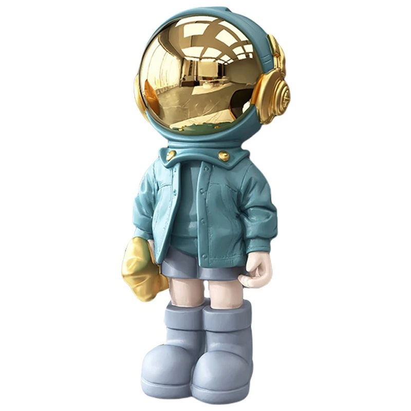 

New Home Decor Astronaut's Landing Ornaments Decoration Semi Manual FRP Crafts Painted Home Sculpture Astronaut Sculpture