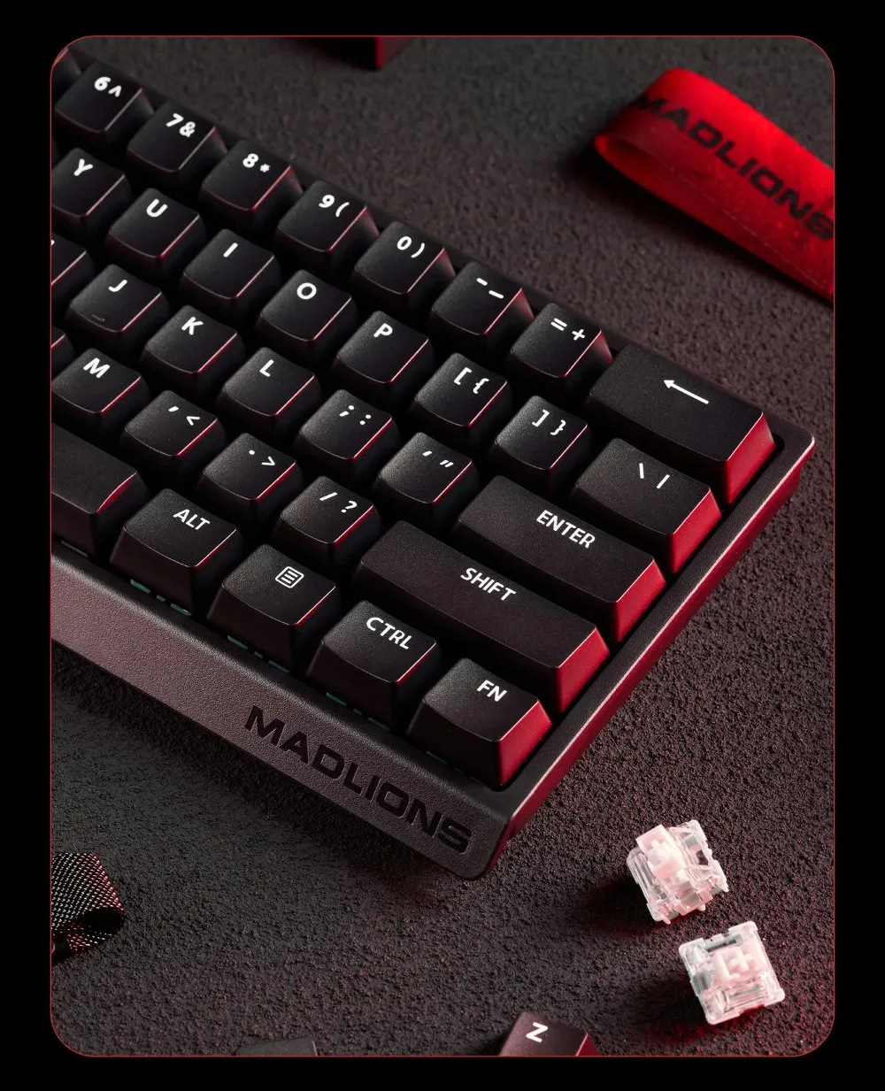 MADLIONS MAD 60/68HE ゲーミング磁気スイッチキーボード有線