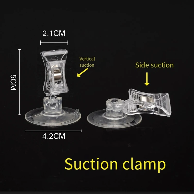 10Pcs Suction Cup Clips Suction Cup Clamp Bathroom Window Glass With Clip For Advertising Display alligator clips binder clips mini photo clips buckle snap clips