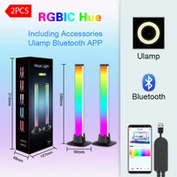LED Atmosphere lights Wiscolor WIFI RGB Bluetooth Connection Lntelligent Software Control Desktop Game Light Decorative Light 2