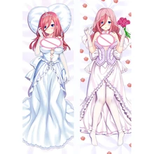 

60x180cm Nakano Miku Dakimakura Cosplay Anime Fullbody Pillowcase 3D Double-sided The Quintessential Quintuplets Pillow Cover