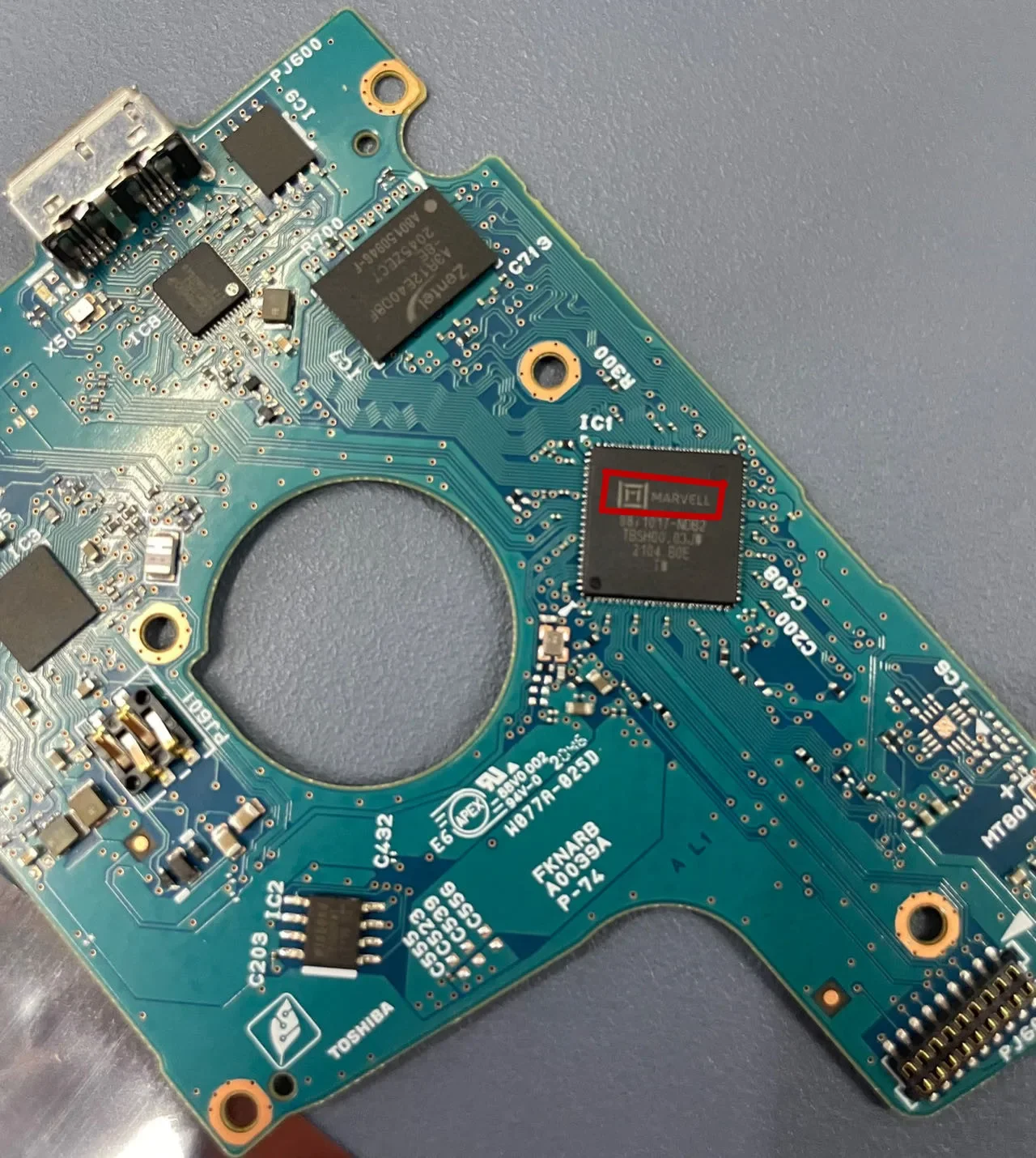 Pcb Toshiba Hdd Placa Lógica G0089a G0090a G0034a G0039a - Imagem 2