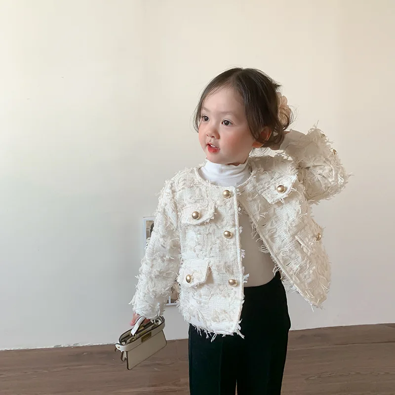 

Korean Spring Autumn Toddler Giel 3PCS Clothes Set Solid Undershirt Flared Pant Cotton Velvet Coat Kid Girl Outfit Baby Girl Set