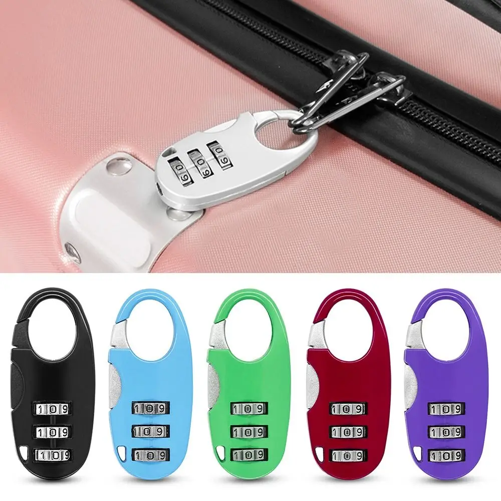 Zinc alloy 3 Digit Password Lock Combination Lock Security Tool Dormitory Cabinet Lock Code Lock Luggage Padlock Travel