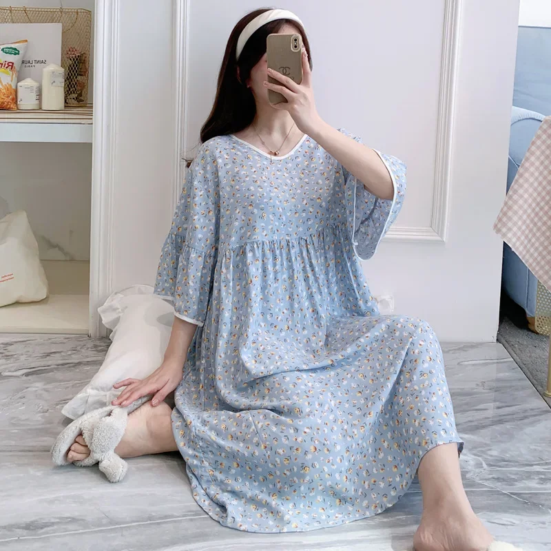 

Homewear Women's Sexxy Nightgown 2024 Pajamas Set Woman Dress Summer Sexy Sleeping Female Nightwears for Ladies Lady Clothes New