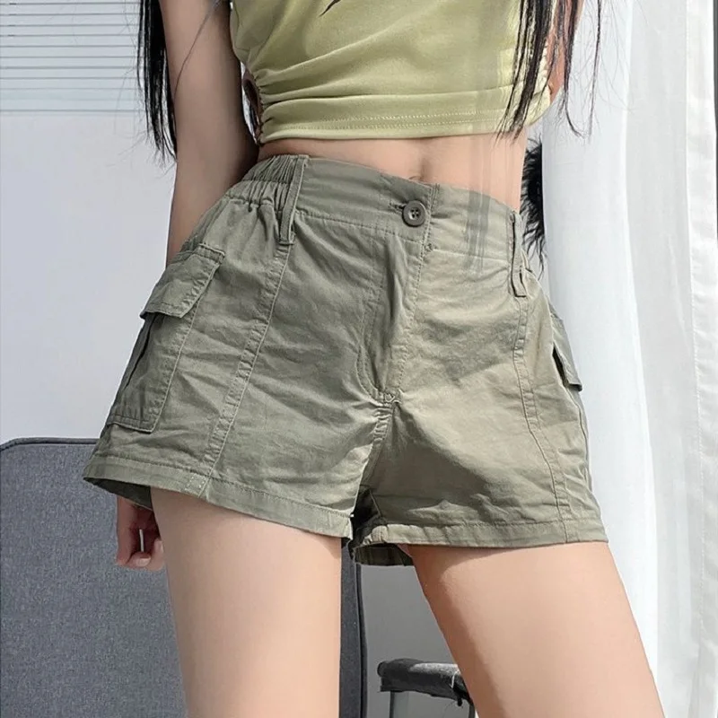 شورت كارغو مثير عتيق مع جيوب 1