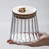 Food Container Glass Jar with Sealed Lid Storage Jar Grains Cookie Coffee Tea Candy Storage Bottle Jars Kitchen Storage Canister 5