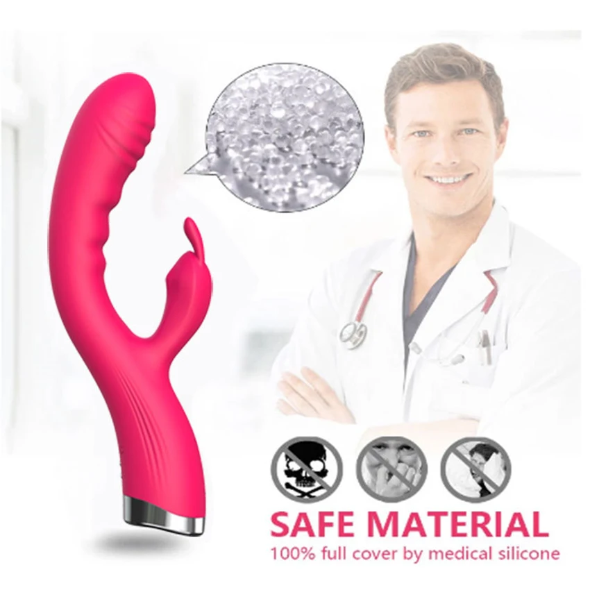 10 Speed G Spot Usb Rechargeable Powerful Dildo Rabbit Vibrator For Women Clitoris Stimulation Massage Adult Sex Toys_voghion.com