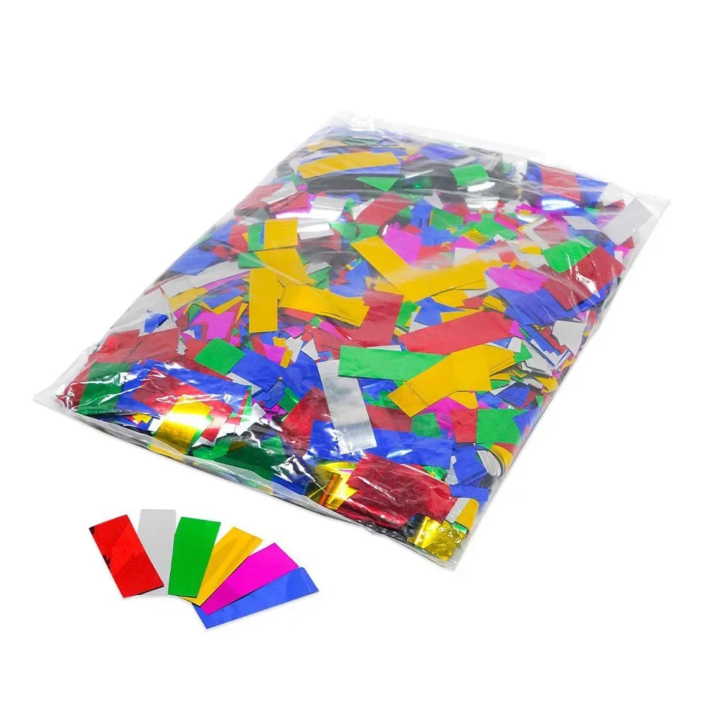 Metallic Confetti 500g for Cannon Machine Stage Effect Wedding Marriage Bride DJ Concert Event 3D Paper Confetties