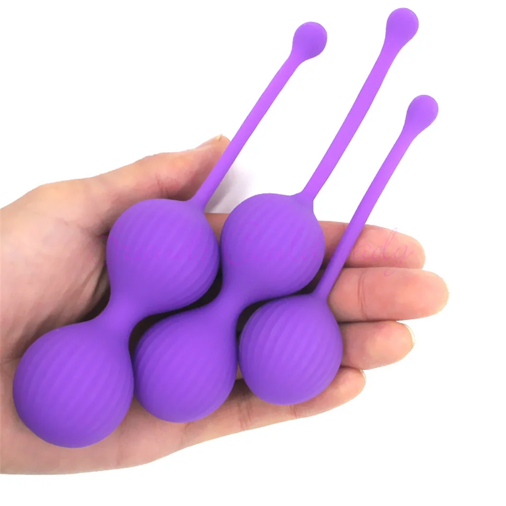 3Pcs Vaginal Ball Silicone Smart Geisha Kegel Egg Simulator Vagina Ben Wa Tightening Exerciser Sex Toys for Women