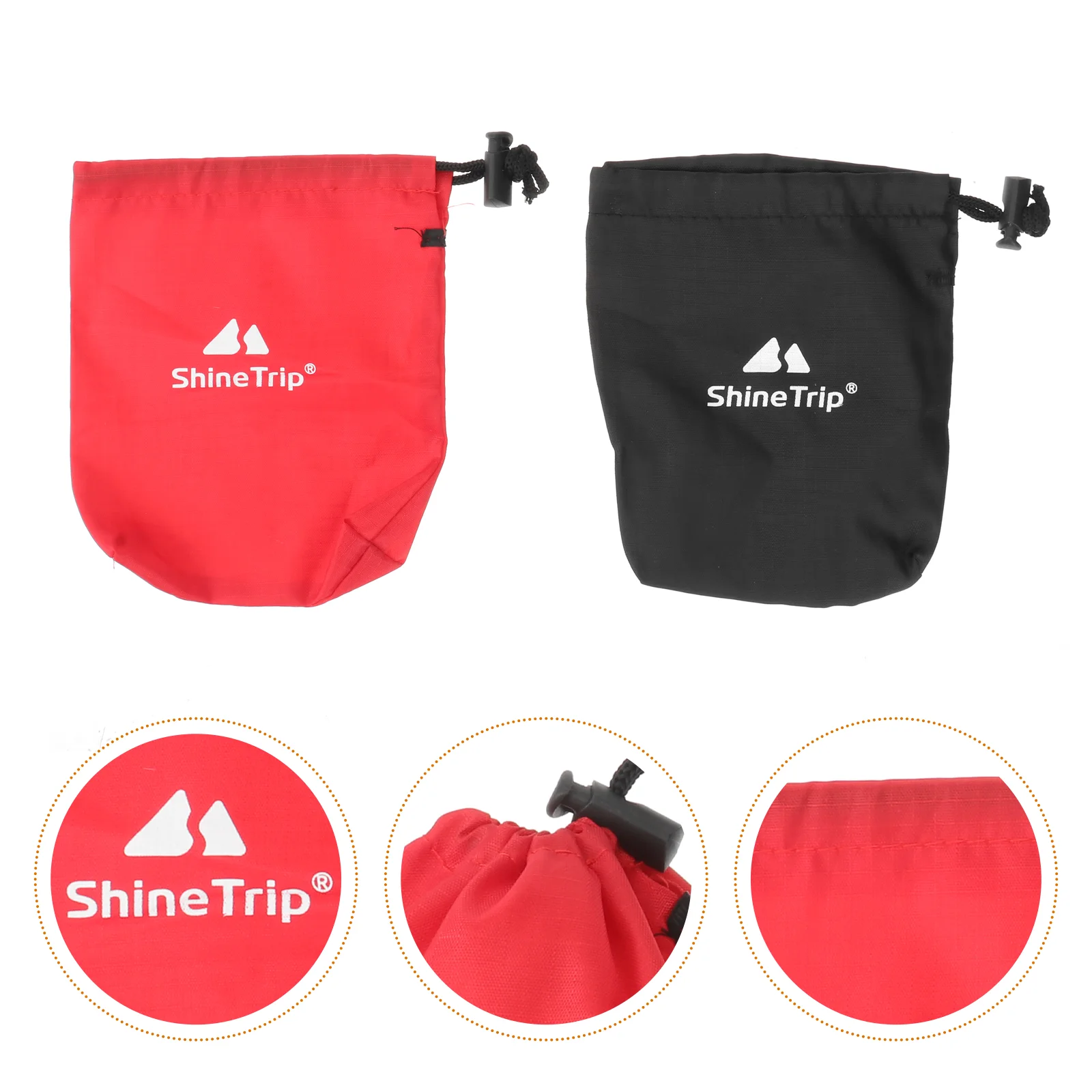 

2PCS Portable Outdoor Activities Drawstring Storage Bags Cloth Small String Bags for Gadget Small Accessories Sundries((Random