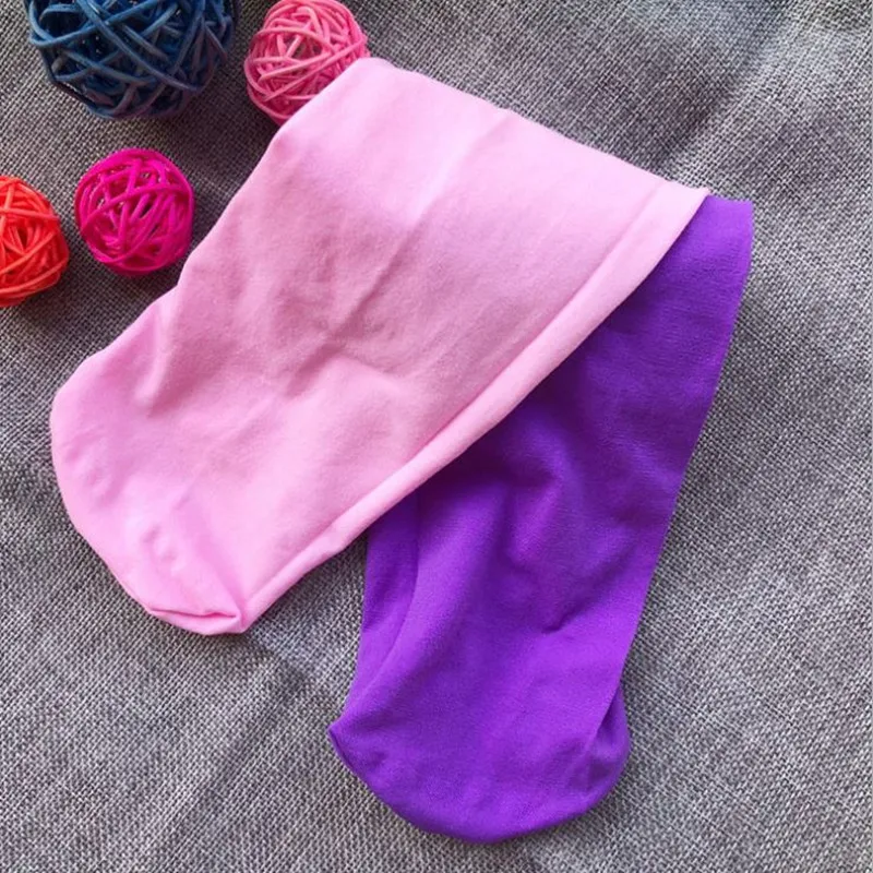 Ballet Tights Children Tights Girls Candy Color For Baby Kids Cute Velvet Pantyhose Contrast Combination Color Girl Spring/Autumn Warm Dance Stockings