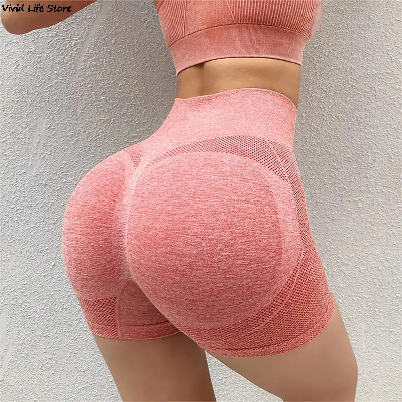 1Pc Sexy Booty Push Up Sport Yoga Shorts Donna Fitness Spandex Seamless Running Biker Leggings Corti Pantaloncini Da Palestra A Vita Alta