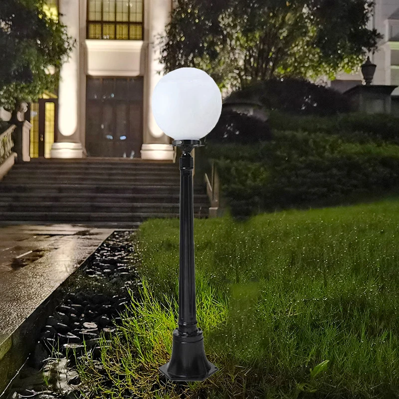 100CM LED 야외 조명 가로등 아크릴 구형 안뜰 잔디밭 램프