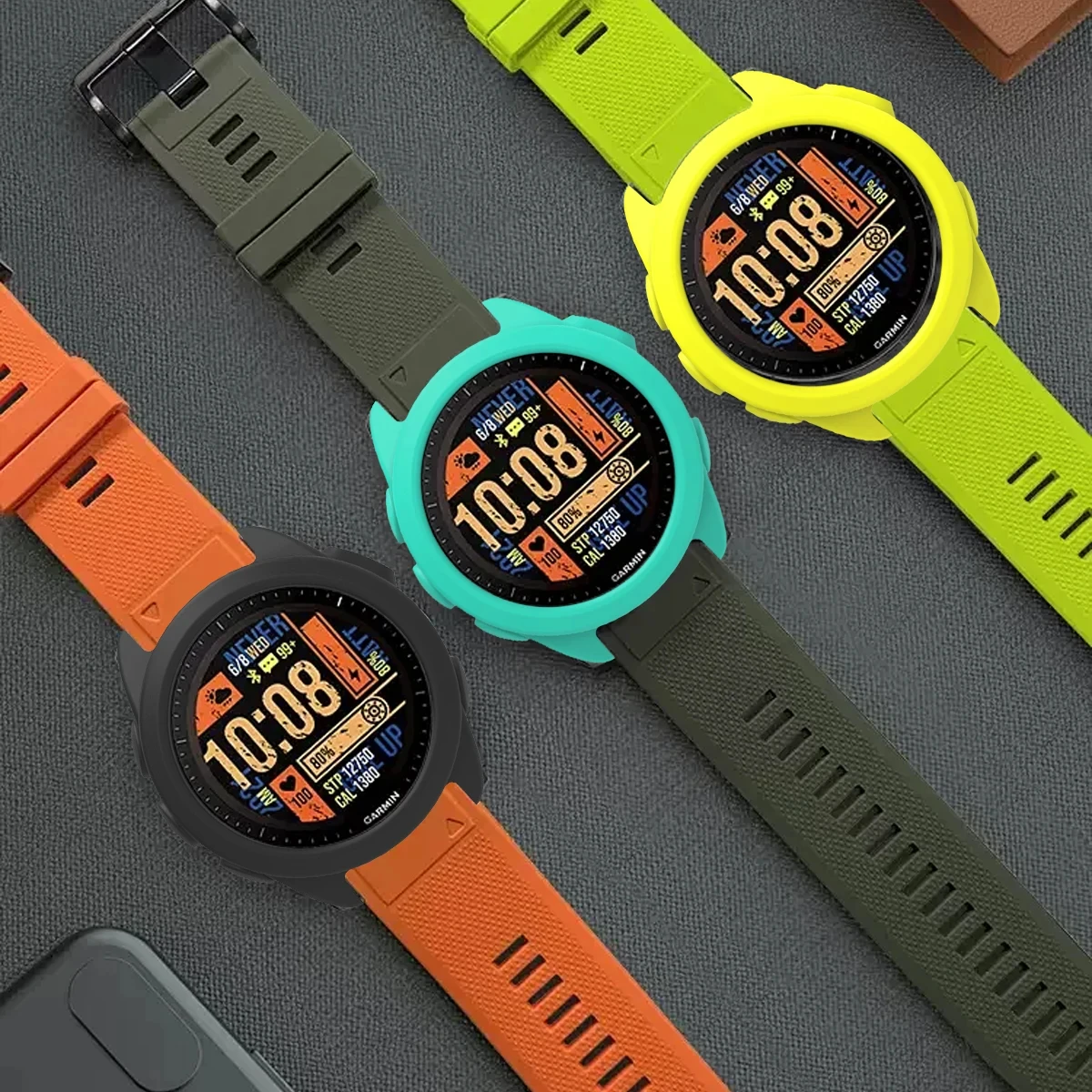 Silicone Smartwatch Protector - Soft, Anti-Fall, Dustproof Cover Case