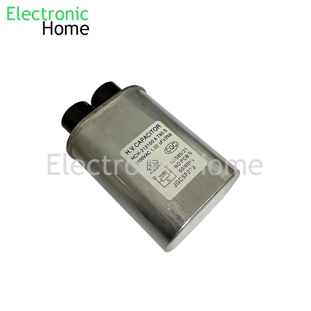 High Voltage Capacitor 1PCS/LOT Microwave oven high voltage capacitor 1.0UF 2100V 1UF plug 4.8MM 2100V1UF 1.0UF2100V 2100VAC HCH-212100 A T85 S