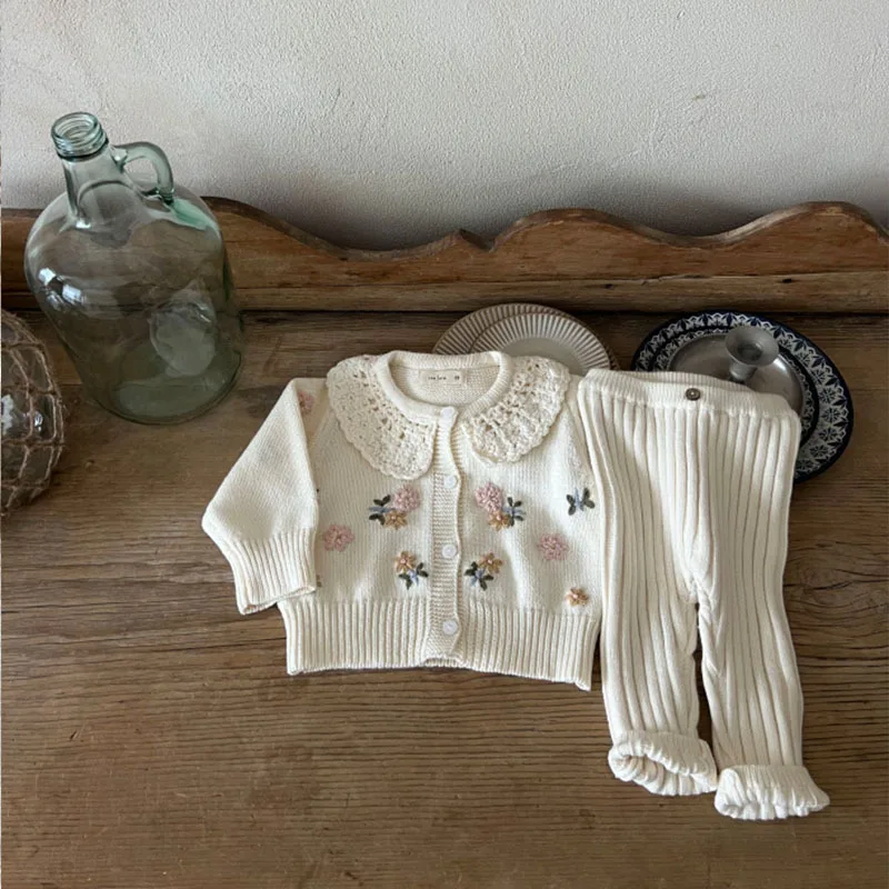 2025 New Infant Toddler Cotton Ribbed Knit Leggings Solid Baby Trousers Autumn Children Pp Pants Baby Boy Girl Stretch Leggings
