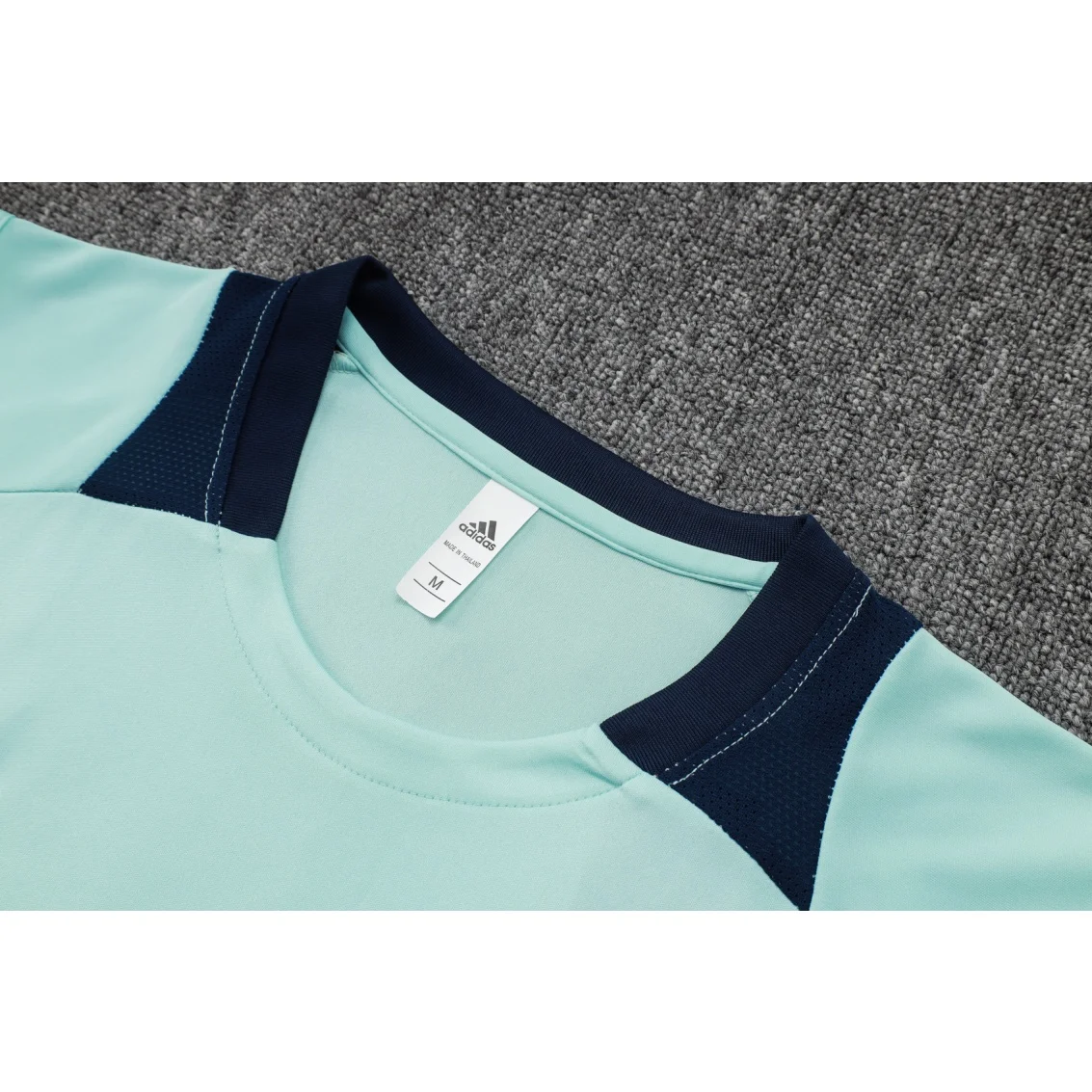 Adidas Football Shoes Sleeveless Jersey Set Men Iconic Ergonomic Stylish Comfortable Modern Sleeveless Jersey Set Mint Green