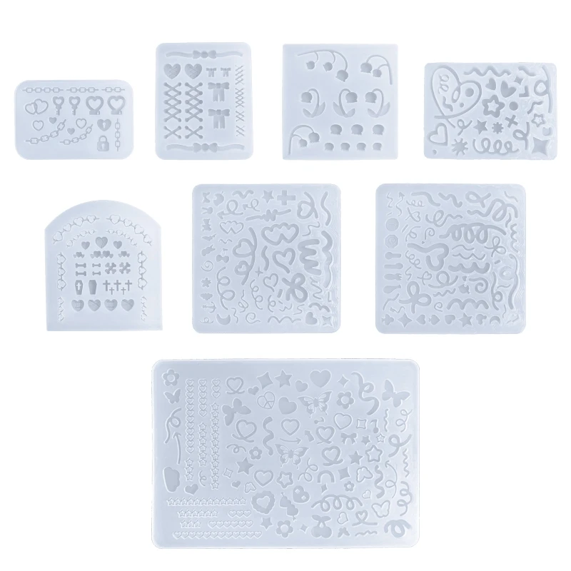

Color Strip Silicone Mold Resin Shaking Cup Mold for Pendant Jewelry F1CC
