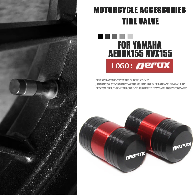 

Мотоциклетные аксессуары для Yamaha AEROX155 AEROX 155 NVX 155 NVX155 2015-2020, колпачки стержней клапанов колесных шин, Герметичные Чехлы с ЧПУ