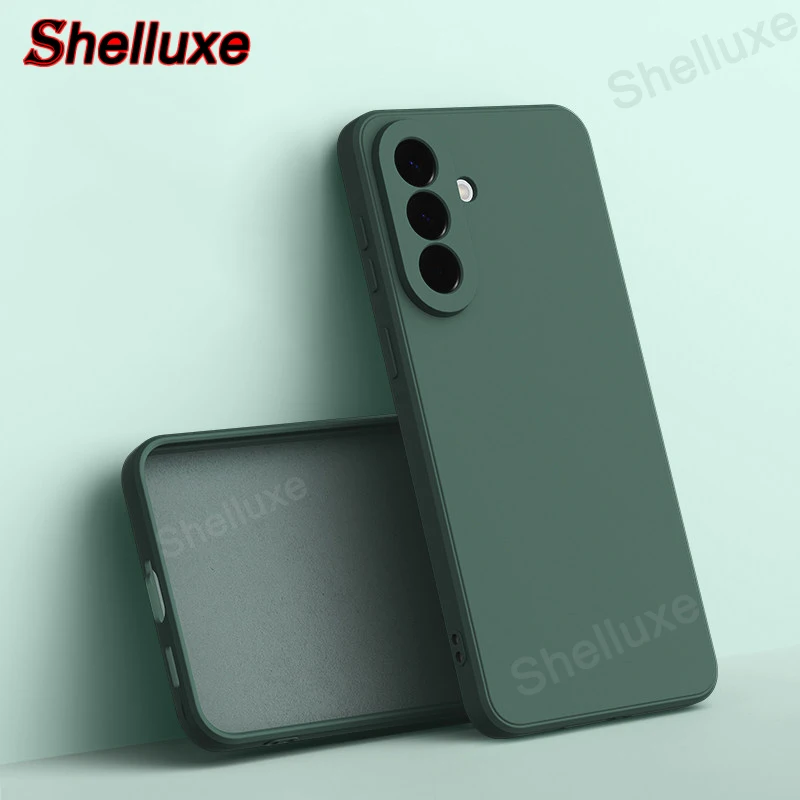 Shelluxe Square Liquid Silicone Silky Feel Case Cover