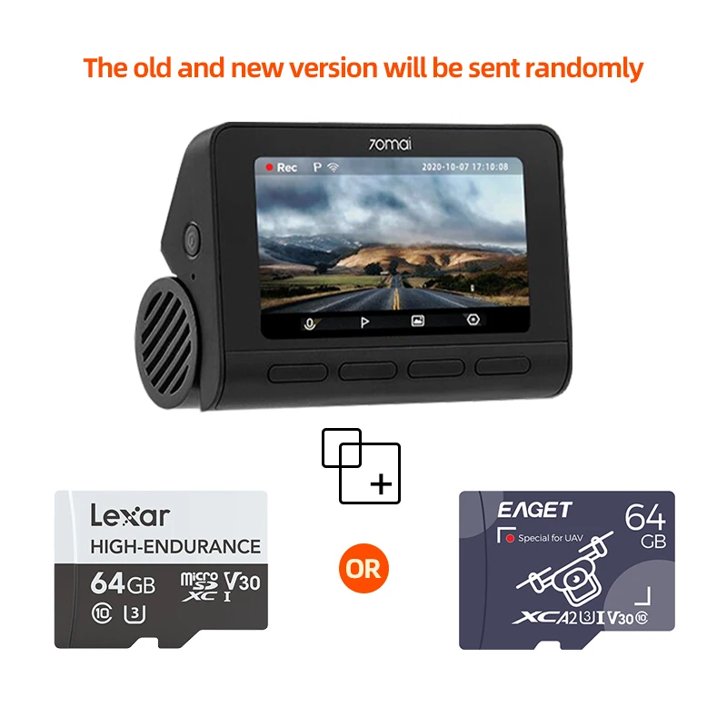 HIGH-ENDURANCE Micro SD 32GB 64GB 128GB TF Card USH-3 for 70mai 4K