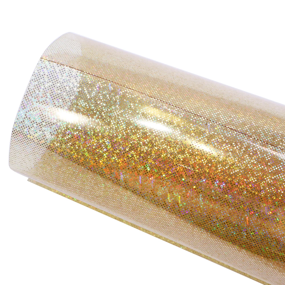 David accessories 20*33cm Star Transparent Faux Synthetic Leather Fabric,DIY Decorative Knotbow Bag Crafts,1Yc3746