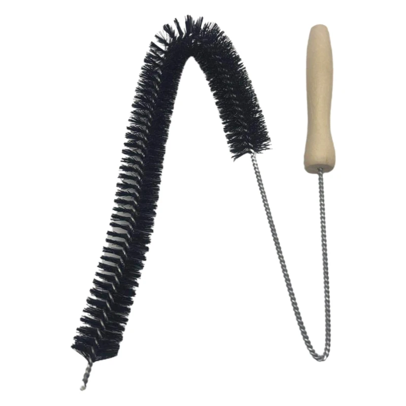 WoodHandleLongCleaningBrushWaterPipeDrainageDredgeTool