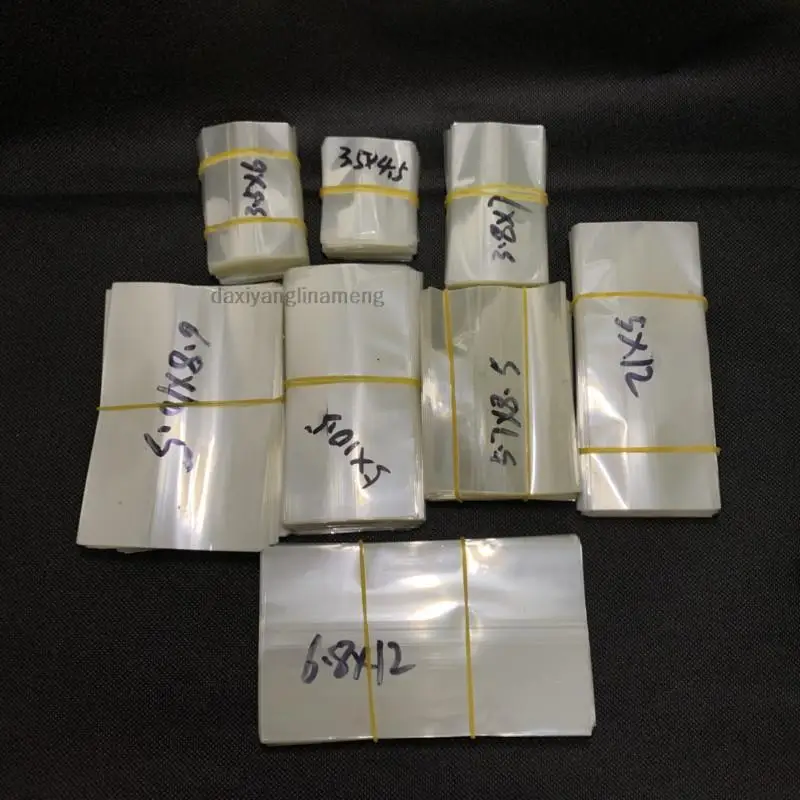 200 Teile/los Klar PVC Heißer Schrumpfen Wrap Rohr film für 5ml 10ml 15ml 20ml 30ml 50ml Kunststoff pipette flasche Transparent