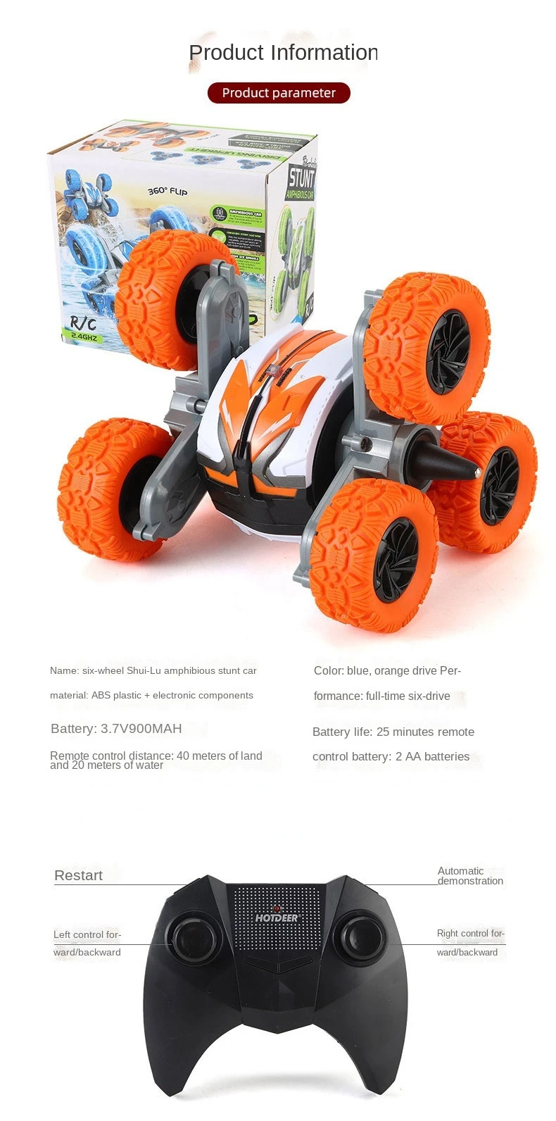 Control Remoto Coches Rc Anfibios Coche Electrico Para Niños