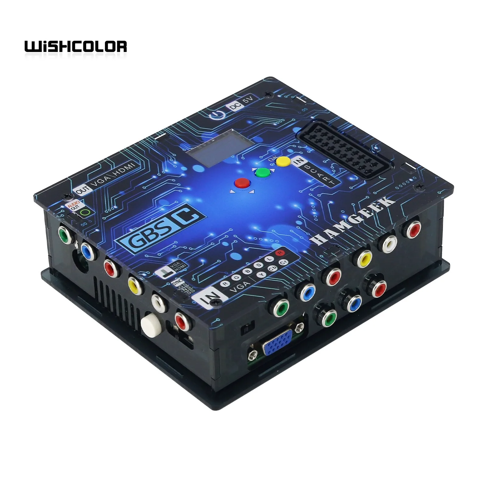 GBSC PRO ビデオコンバーター RETROScaler GBS Control Pro Video Converter GBSC Remote Scart RGBS YPbPr