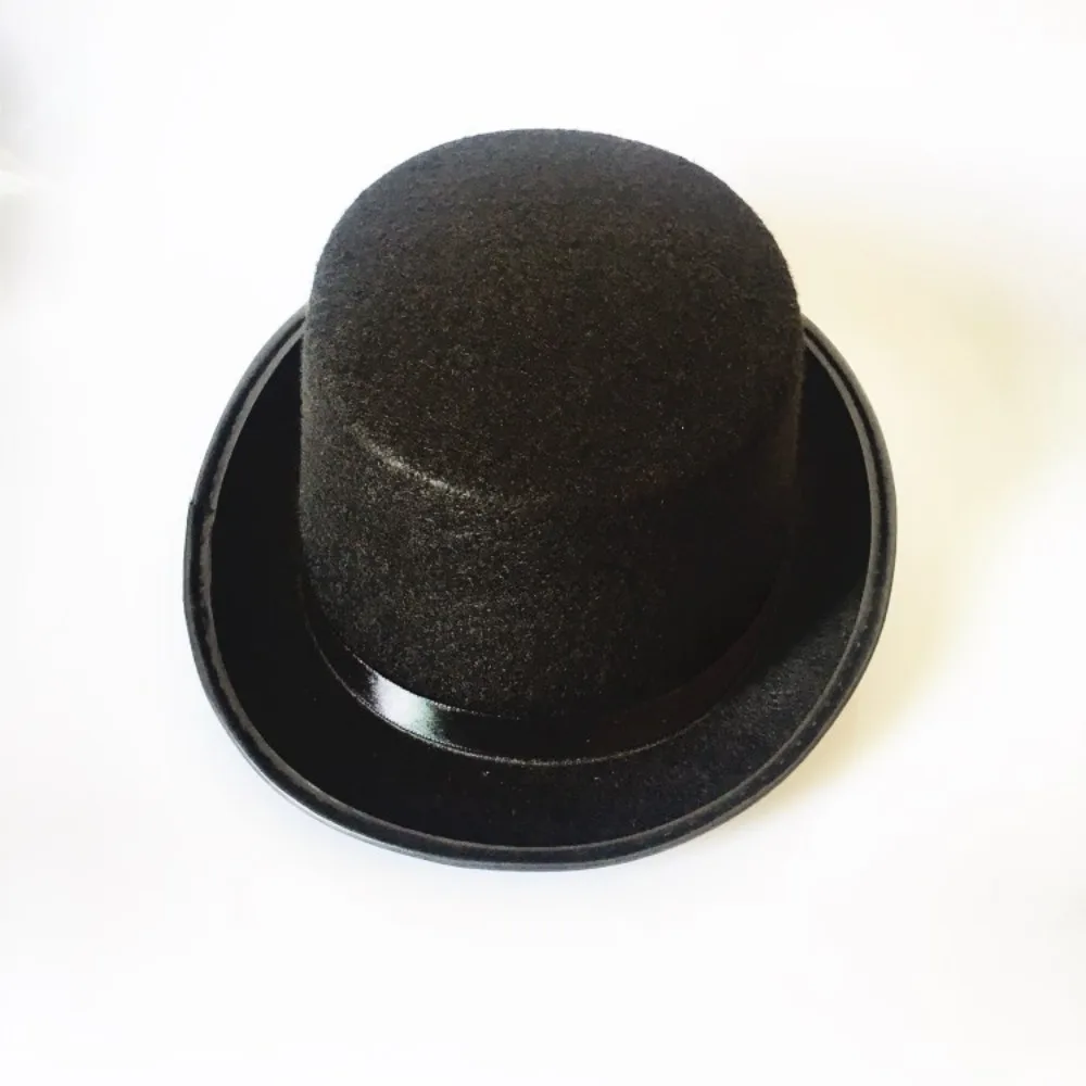 Collapsible Deluxe Black Top Hat Kids Adult Magician Hat Jazz Hat Stage Performances Fashion Party Costume Gentleman Hat