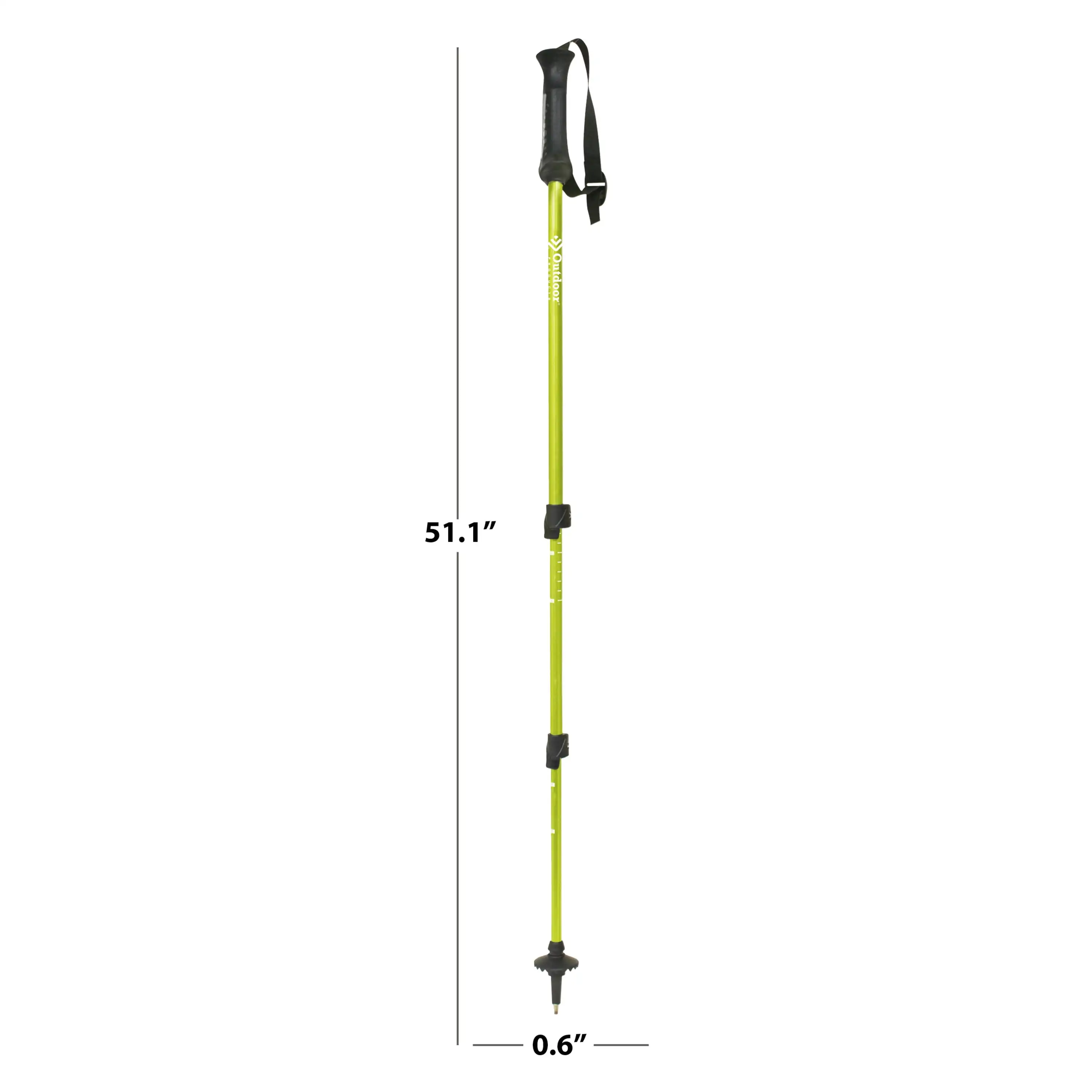 

Outdoor Products 51 in Apex Trekking Walking Hiking Pole Set Aluminum, Green