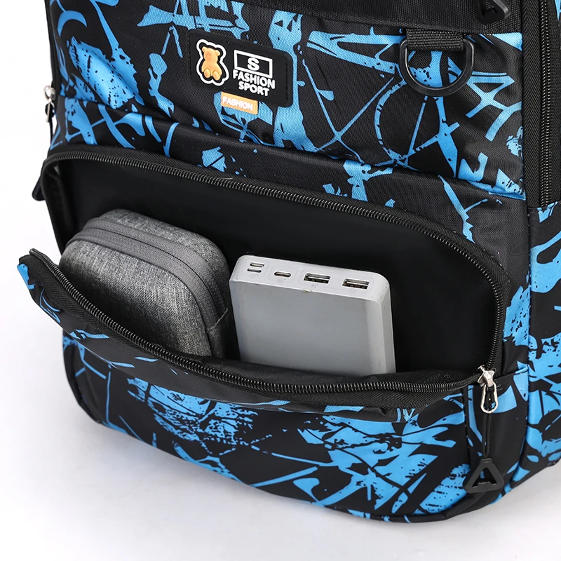 Men's backpack, large capacity business travel backpack, adjustable shoulder strap, multiple pockets, suitable for work and leis