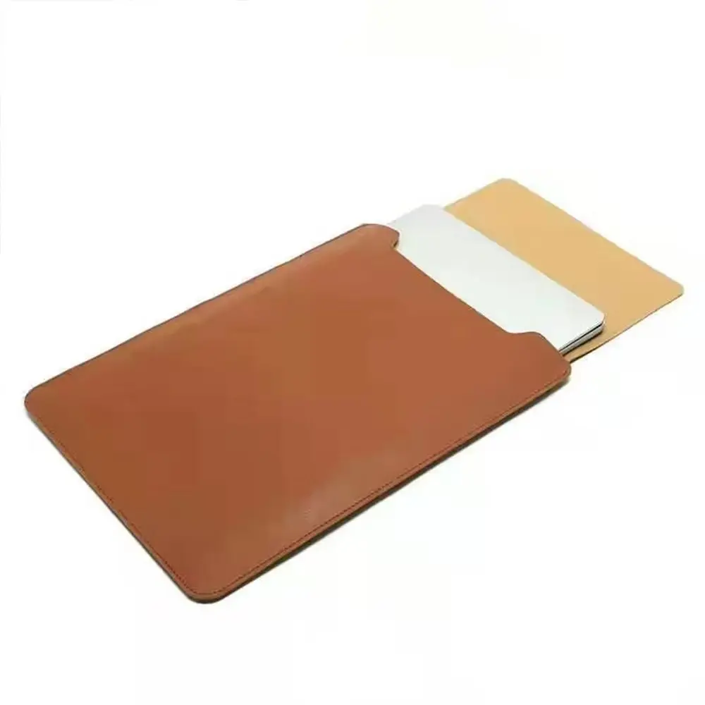 Premium PU Leather Laptop Sleeve - Ultra-Thin Shockproof Protective Pouch