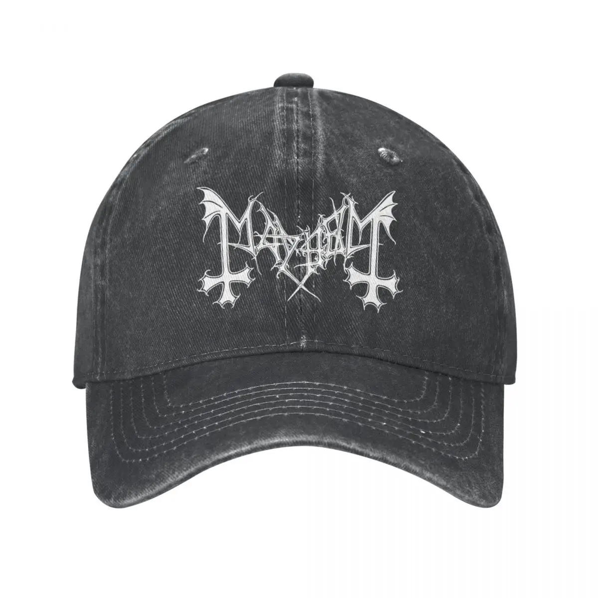 

Mayhem Band Baseball Cap Accessories Vintage Distressed Washed Snapback Cap Unisex Outdoor Activities Caps Hat
