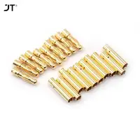 10คู่ชายหญิง Bullet กล้วย4Mm RC แบตเตอรี่ทอง Bullet กล้วยปลั๊ก 1