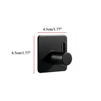 ตะขอแขวนผนังแบบมีกาว 10 ชิ้น สำหรับแขวนกุญแจ ผ้าเช็ดตัว กระเป๋า หมวก ผ้าพันคอ ทำจากสแตนเลส สำหรับห้องครัว ห้องน้ำ ตู้เสื้อผ้า ทางเข้าบ้าน 4